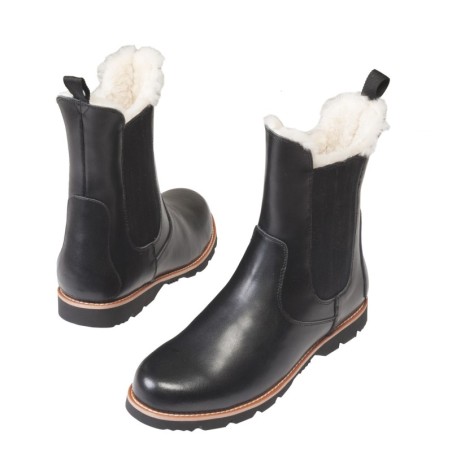 boots hiver cuir noir doublée au juste prix sur equiracing.fr