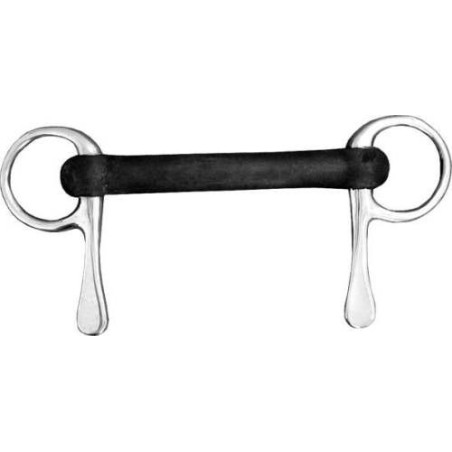 Mors Spatule droit caoutchouc