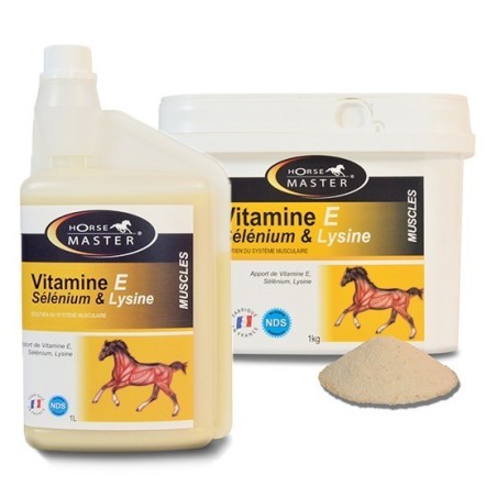 Vitamine E  Sélénium Lysine horse master au juste prix equiracing.fr 
