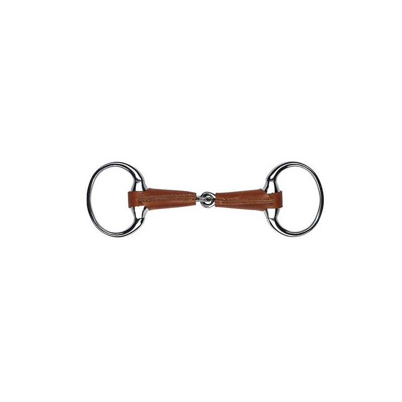 Mors droit , recouvert de cuir