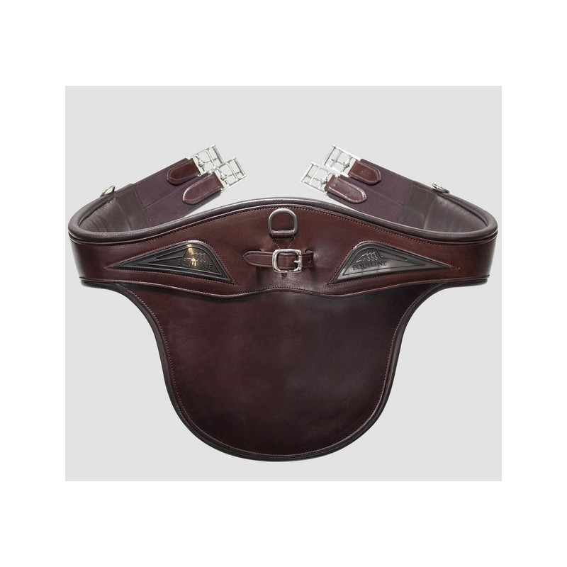 Sangle bavette anatomique en cuir Equiline